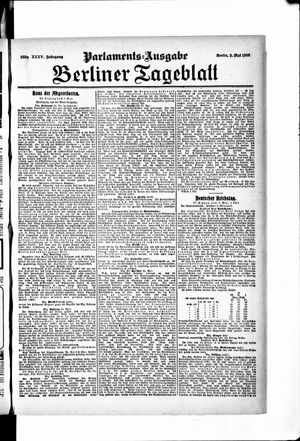 Berliner Tageblatt und Handels-Zeitung vom 09.05.1906