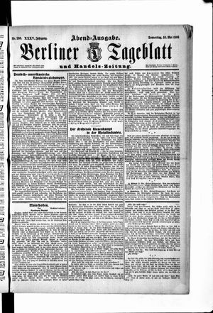 Berliner Tageblatt und Handels-Zeitung on May 10, 1906