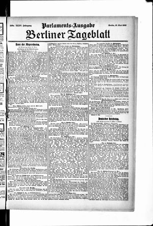 Berliner Tageblatt und Handels-Zeitung vom 12.05.1906