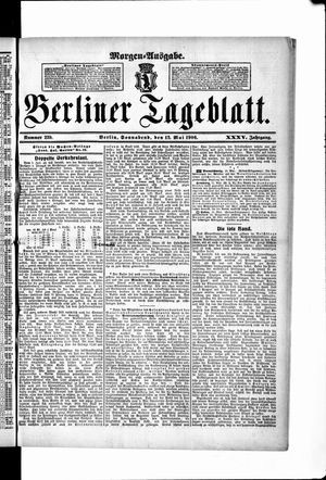 Berliner Tageblatt und Handels-Zeitung vom 12.05.1906
