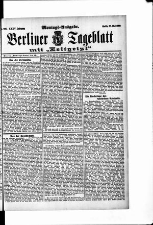 Berliner Tageblatt und Handels-Zeitung on May 28, 1906