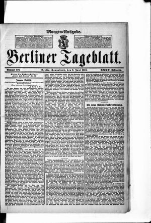 Berliner Tageblatt und Handels-Zeitung vom 02.06.1906