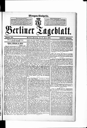 Berliner Tageblatt und Handels-Zeitung vom 08.06.1906