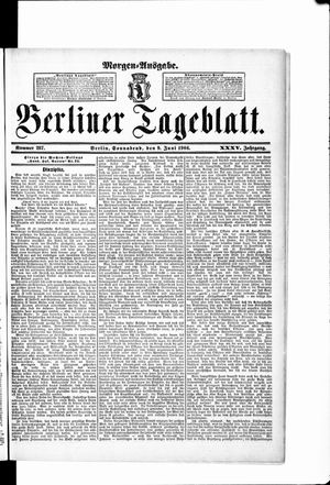 Berliner Tageblatt und Handels-Zeitung vom 09.06.1906