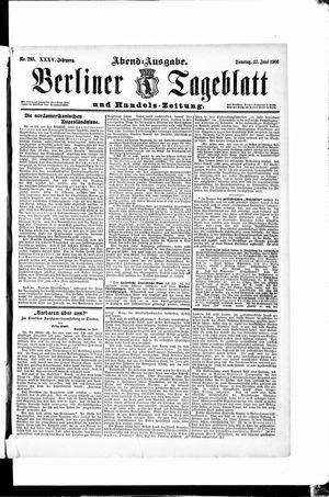 Berliner Tageblatt und Handels-Zeitung vom 12.06.1906
