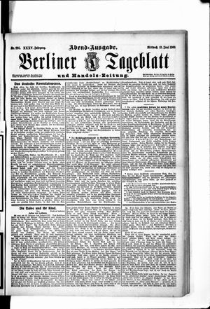 Berliner Tageblatt und Handels-Zeitung vom 13.06.1906
