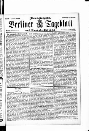 Berliner Tageblatt und Handels-Zeitung vom 14.06.1906