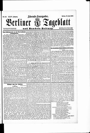 Berliner Tageblatt und Handels-Zeitung vom 22.06.1906