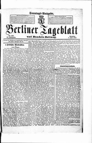 Berliner Tageblatt und Handels-Zeitung vom 01.07.1906