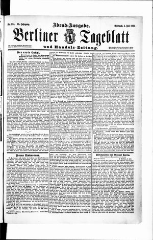 Berliner Tageblatt und Handels-Zeitung on Jul 4, 1906