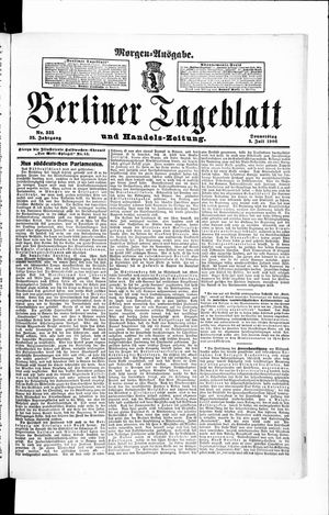 Berliner Tageblatt und Handels-Zeitung vom 05.07.1906