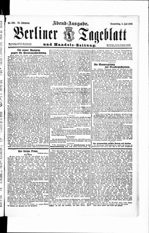 Berliner Tageblatt und Handels-Zeitung vom 05.07.1906