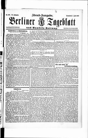 Berliner Tageblatt und Handels-Zeitung vom 07.07.1906