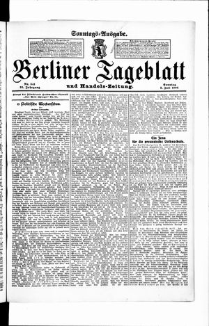 Berliner Tageblatt und Handels-Zeitung vom 08.07.1906