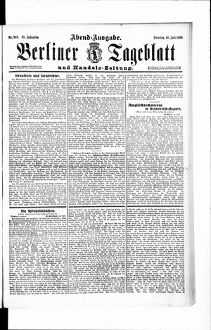 Berliner Tageblatt und Handels-Zeitung vom 10.07.1906