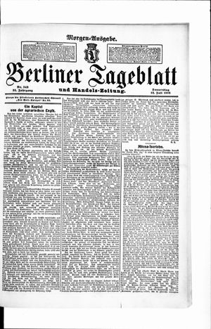 Berliner Tageblatt und Handels-Zeitung vom 12.07.1906