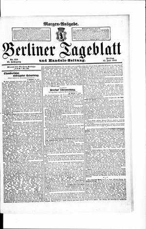 Berliner Tageblatt und Handels-Zeitung vom 13.07.1906