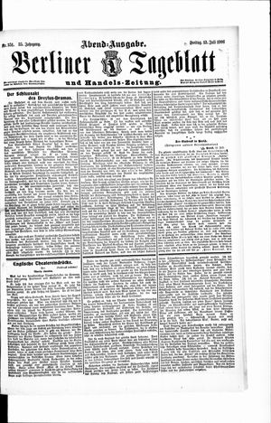 Berliner Tageblatt und Handels-Zeitung vom 13.07.1906