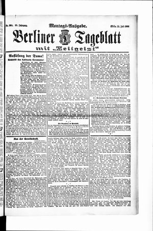 Berliner Tageblatt und Handels-Zeitung vom 23.07.1906