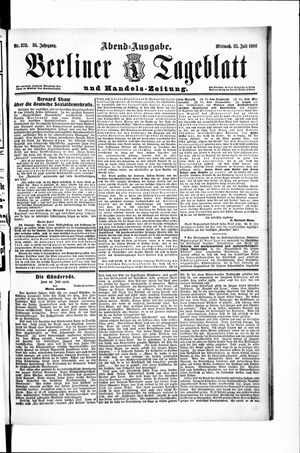 Berliner Tageblatt und Handels-Zeitung vom 25.07.1906