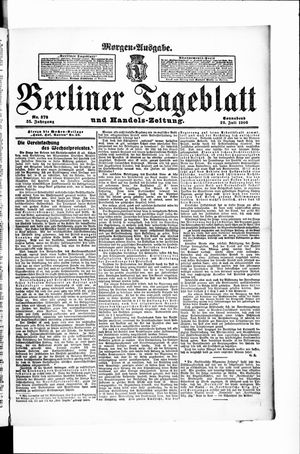 Berliner Tageblatt und Handels-Zeitung vom 28.07.1906