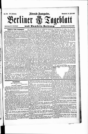 Berliner Tageblatt und Handels-Zeitung vom 28.07.1906