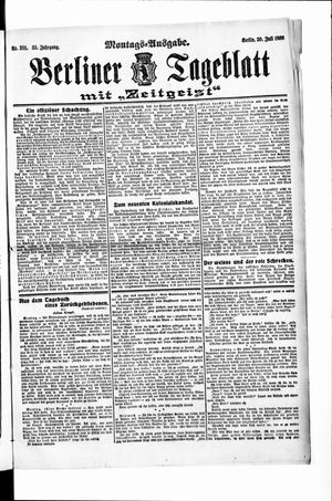 Berliner Tageblatt und Handels-Zeitung vom 30.07.1906