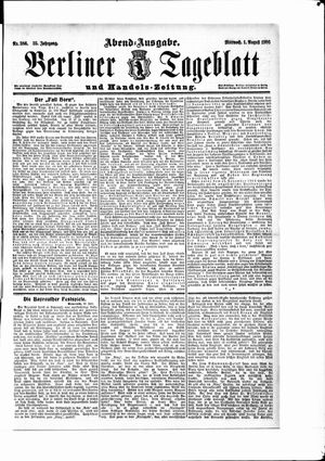Berliner Tageblatt und Handels-Zeitung vom 01.08.1906