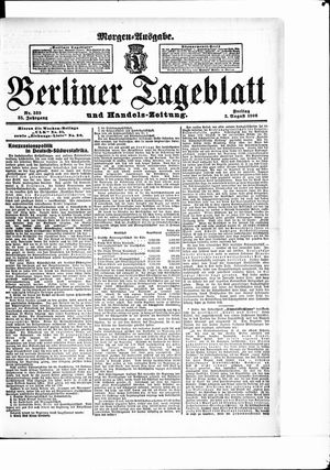 Berliner Tageblatt und Handels-Zeitung vom 03.08.1906