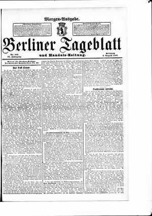 Berliner Tageblatt und Handels-Zeitung vom 08.08.1906
