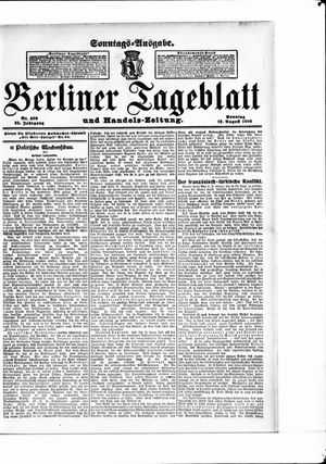 Berliner Tageblatt und Handels-Zeitung vom 12.08.1906