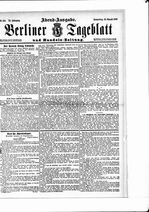 Berliner Tageblatt und Handels-Zeitung vom 16.08.1906