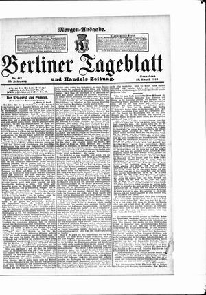 Berliner Tageblatt und Handels-Zeitung vom 18.08.1906