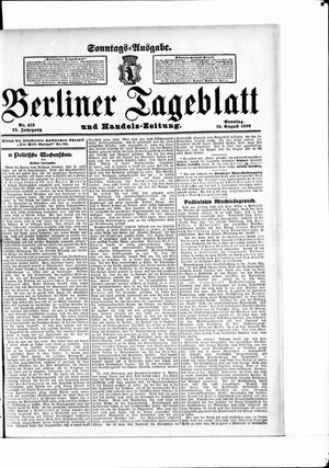 Berliner Tageblatt und Handels-Zeitung vom 19.08.1906