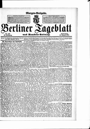 Berliner Tageblatt und Handels-Zeitung vom 23.08.1906