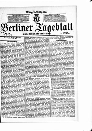 Berliner Tageblatt und Handels-Zeitung vom 24.08.1906