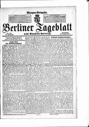 Berliner Tageblatt und Handels-Zeitung vom 25.08.1906