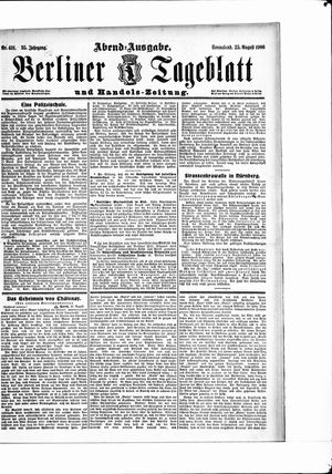 Berliner Tageblatt und Handels-Zeitung vom 25.08.1906