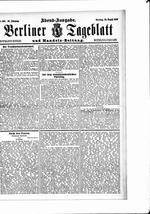 Berliner Tageblatt und Handels-Zeitung vom 28.08.1906