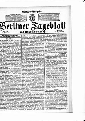 Berliner Tageblatt und Handels-Zeitung vom 29.08.1906