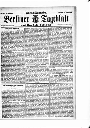 Berliner Tageblatt und Handels-Zeitung on Aug 29, 1906