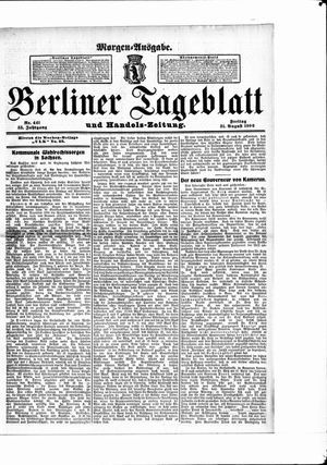 Berliner Tageblatt und Handels-Zeitung vom 31.08.1906
