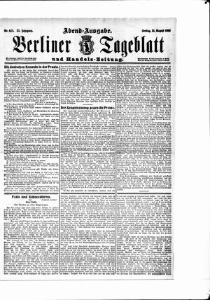 Berliner Tageblatt und Handels-Zeitung vom 31.08.1906