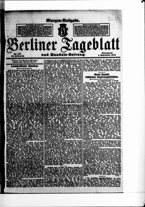 Berliner Tageblatt und Handels-Zeitung vom 01.09.1906