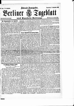 Berliner Tageblatt und Handels-Zeitung vom 01.09.1906