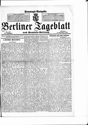 Berliner Tageblatt und Handels-Zeitung vom 02.09.1906