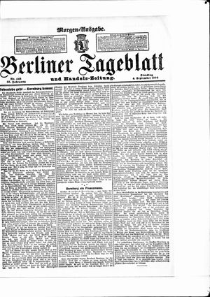 Berliner Tageblatt und Handels-Zeitung vom 04.09.1906