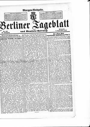 Berliner Tageblatt und Handels-Zeitung vom 05.09.1906