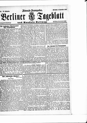 Berliner Tageblatt und Handels-Zeitung on Sep 5, 1906