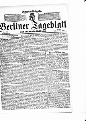 Berliner Tageblatt und Handels-Zeitung vom 07.09.1906